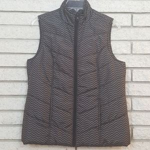 Kim Rogers Puffer Vest..Chevron pattern small